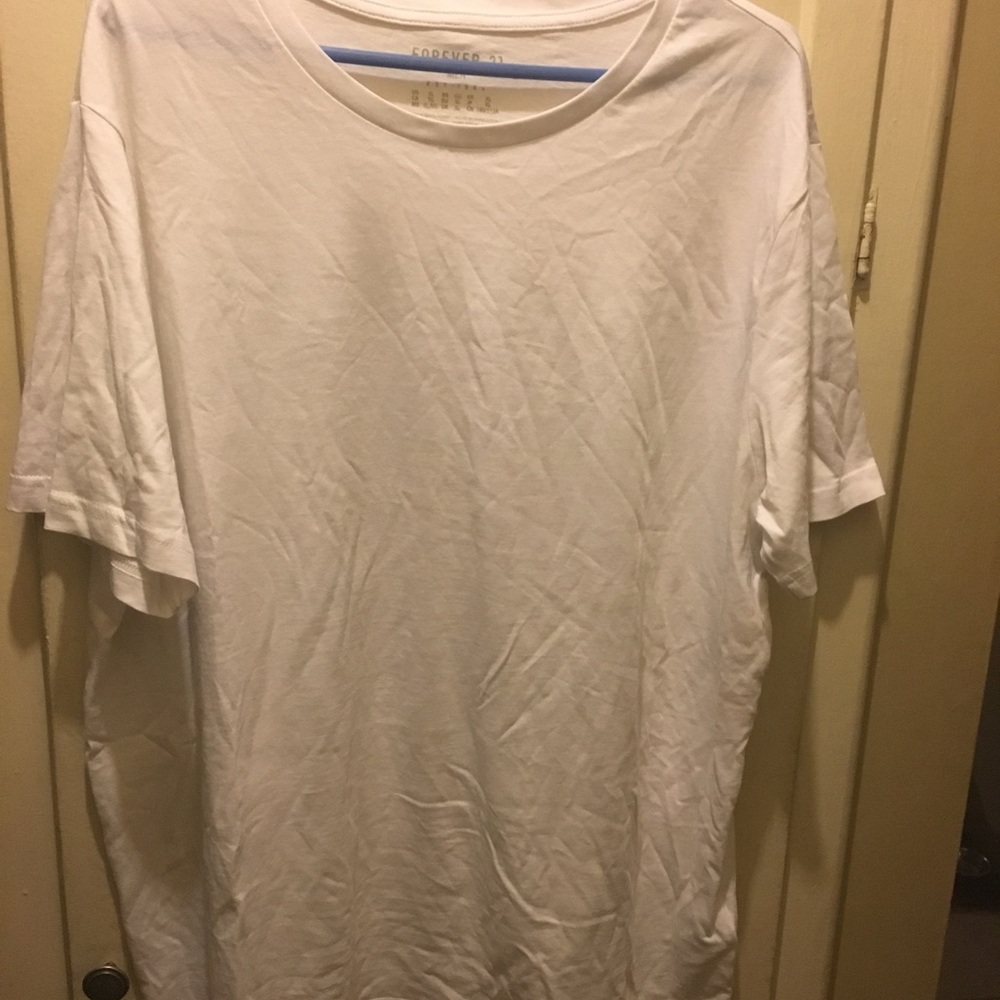 Forever 21 men’s bank (white & pink) tees